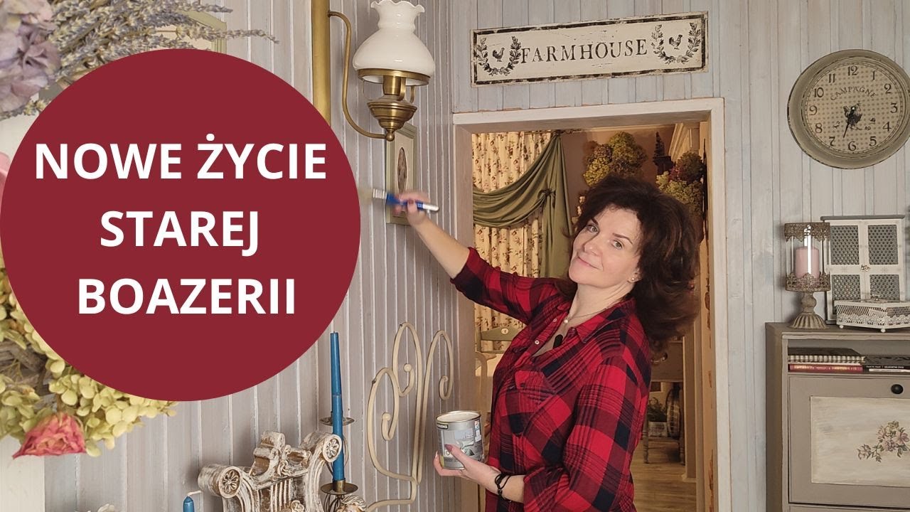 W jaki sposób pomalować i odnowić starą boazerię. Metamorfoza przedpokoju.