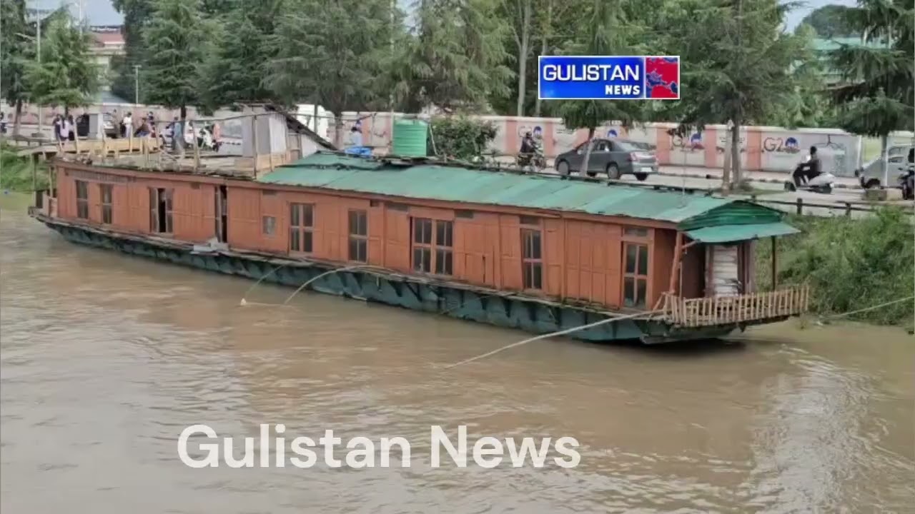 Fresh Visuals: Rising Jhelum River in Srinagar Amid Heavy Rainfall