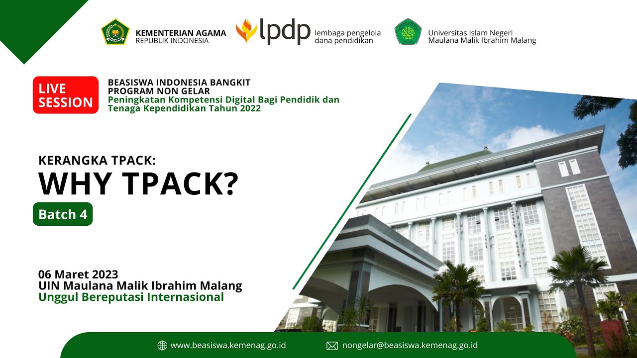 Kerangka TPACK: Why TPACK?