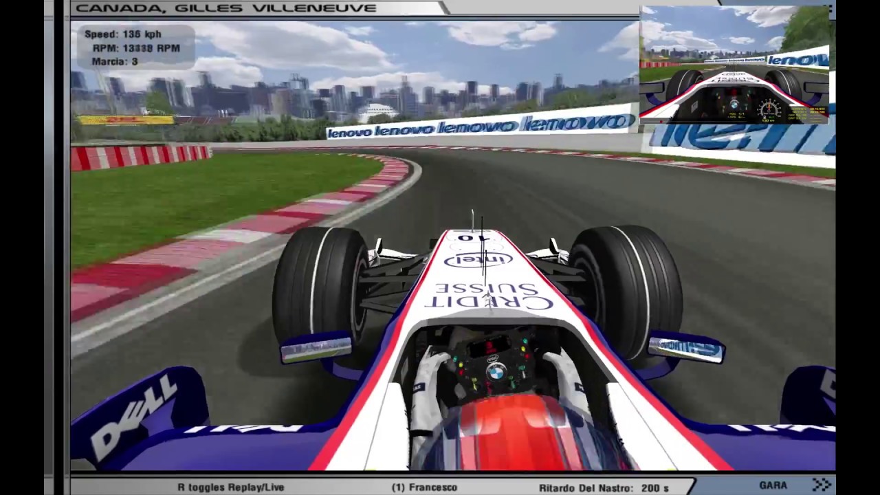 rFactor : mod F1 2007, Sauber F1 at Montreal,Canada +Download