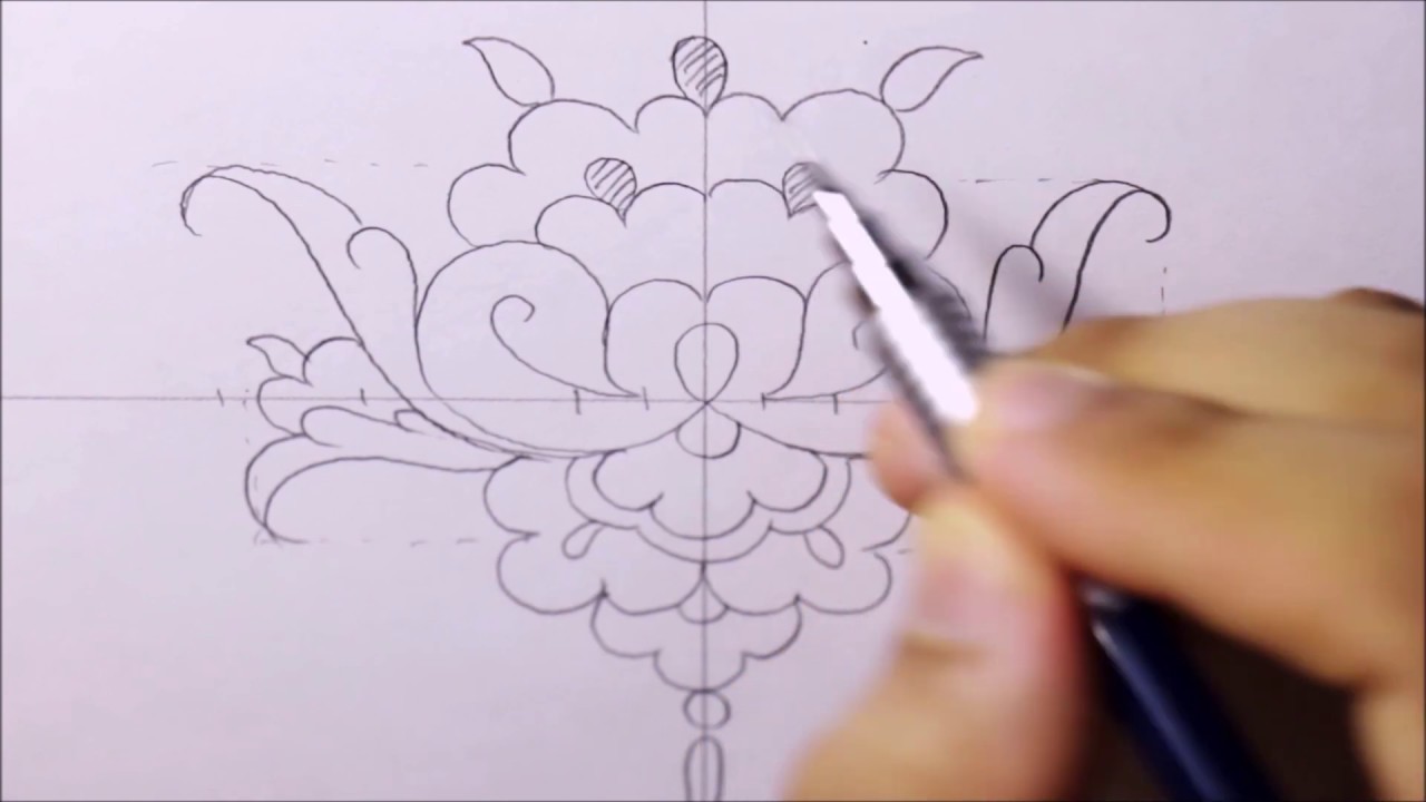 How To Draw A Symmetrical Flower 4th Video