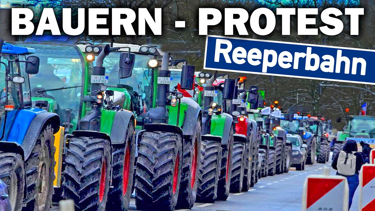 🚜3000 Traktoren protestieren in Hamburg🚜Bauern beklagen Preiskampf um ihre Produkte🛑Stadt im Chaos?