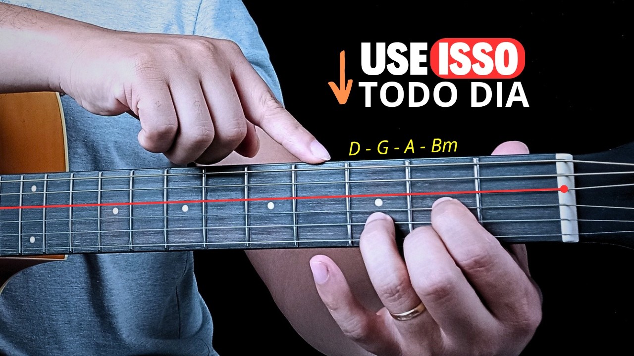 ESTES 4 ACORDES TOCAM ATÉ 70% das músicas do mundo | Seja em tom maior ou menor.