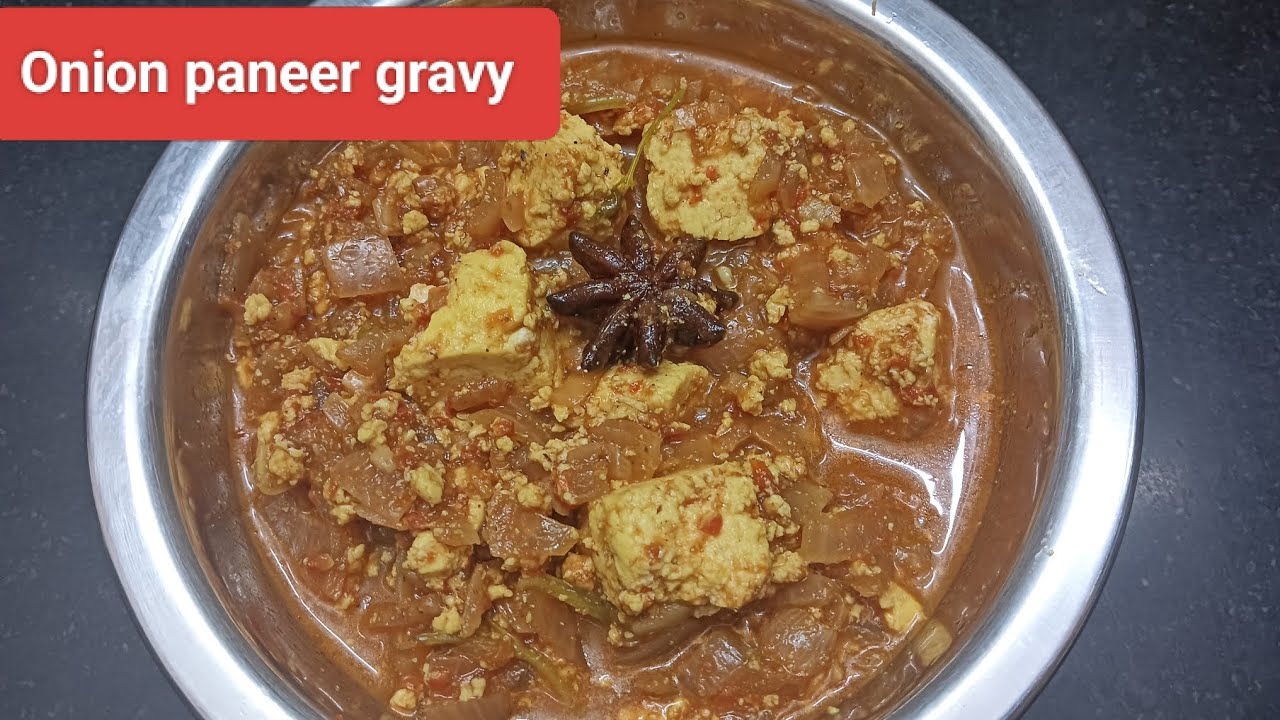 Onion paneer gravy #sidedish for chapathi poori #proteinrich #healthy #paneerrecipes 