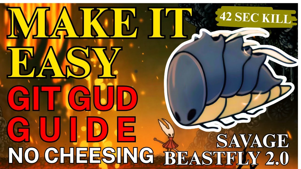 How To EASILY Beat 2nd Savage Beastfly - Moveset Breakdown - Silksong Boss Guide (Glass Canon Strat)