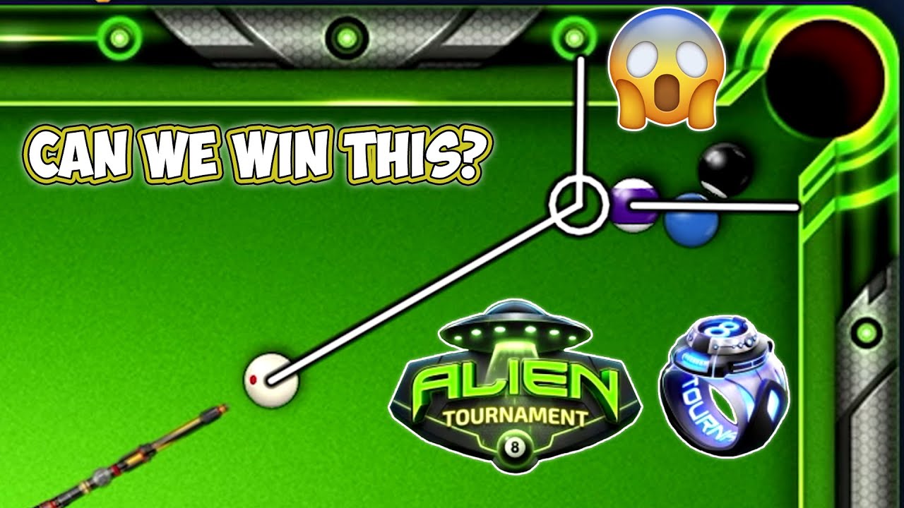 8 Ball Pool - Hardest POT to WIN the GAME - Alien Tournament 5 WINS Free RINGS New CUE - GamingWithK