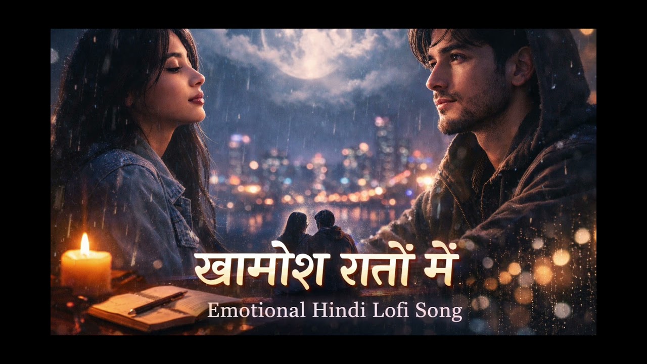 Khamosh Raaton Mein – Emotional Hindi Lofi Song 🌙 | Male & Female Duet | Rain Vibes