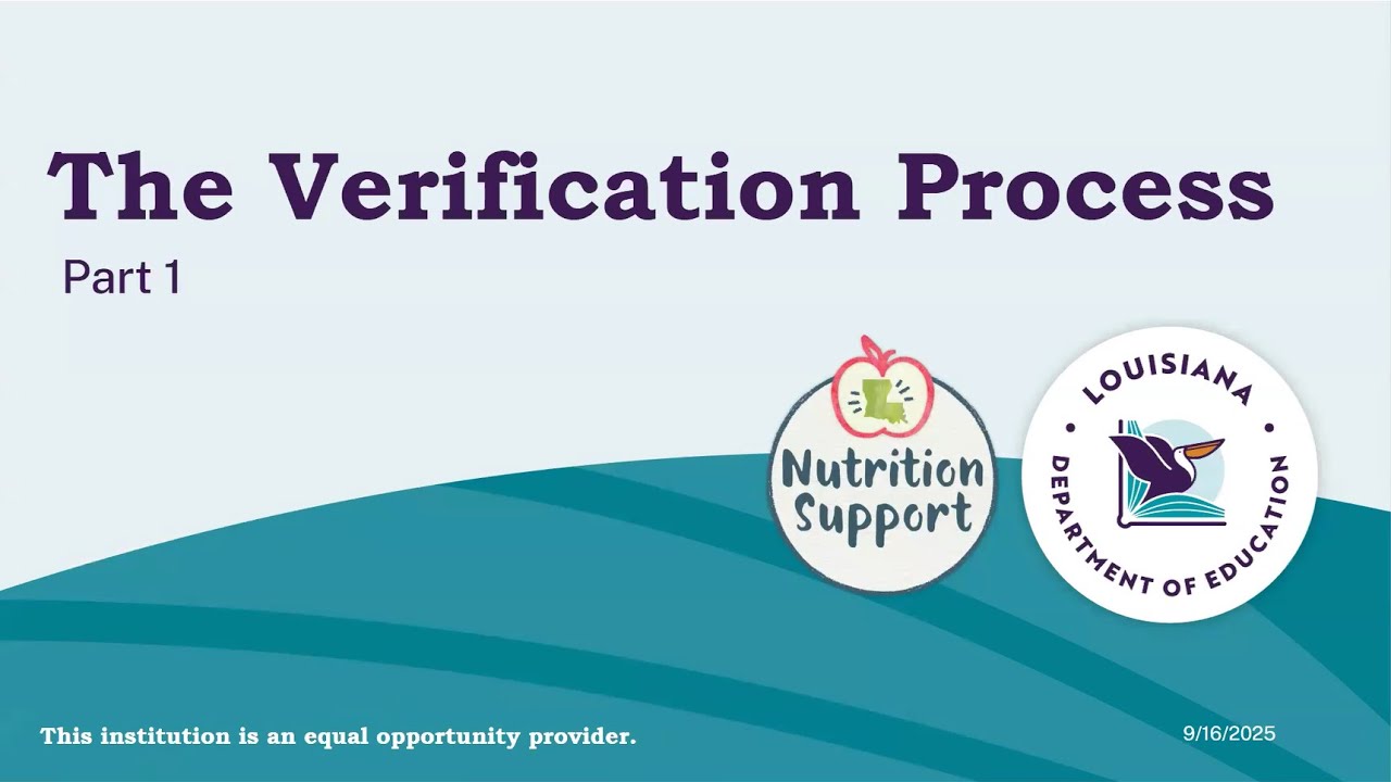 SFS - The Verification Process Part 1 - September 16, 2025