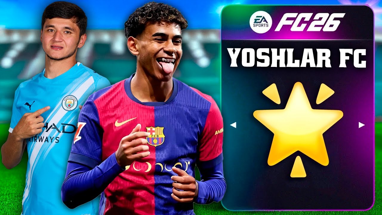 ENG Yoshlardan tuzilgan jamoa bilan Chempionlar Ligasini yutamiz FC26