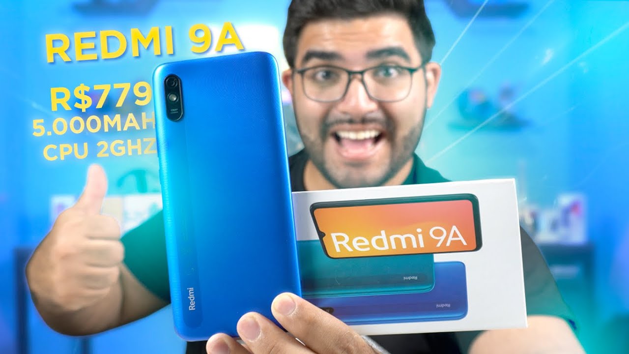 O Xiaomi MAIS BARATO vale a pena mesmo? Redmi 9A! Preço baixo e SUPER BATERIA! Por menos de R$800! 😱