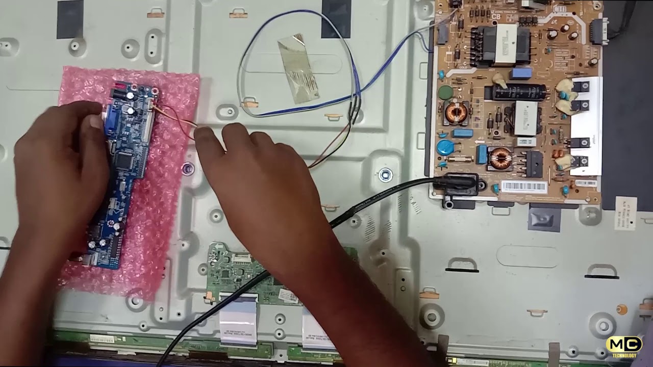 How to install T56U11.2 universal board on Samsung 42' led tv