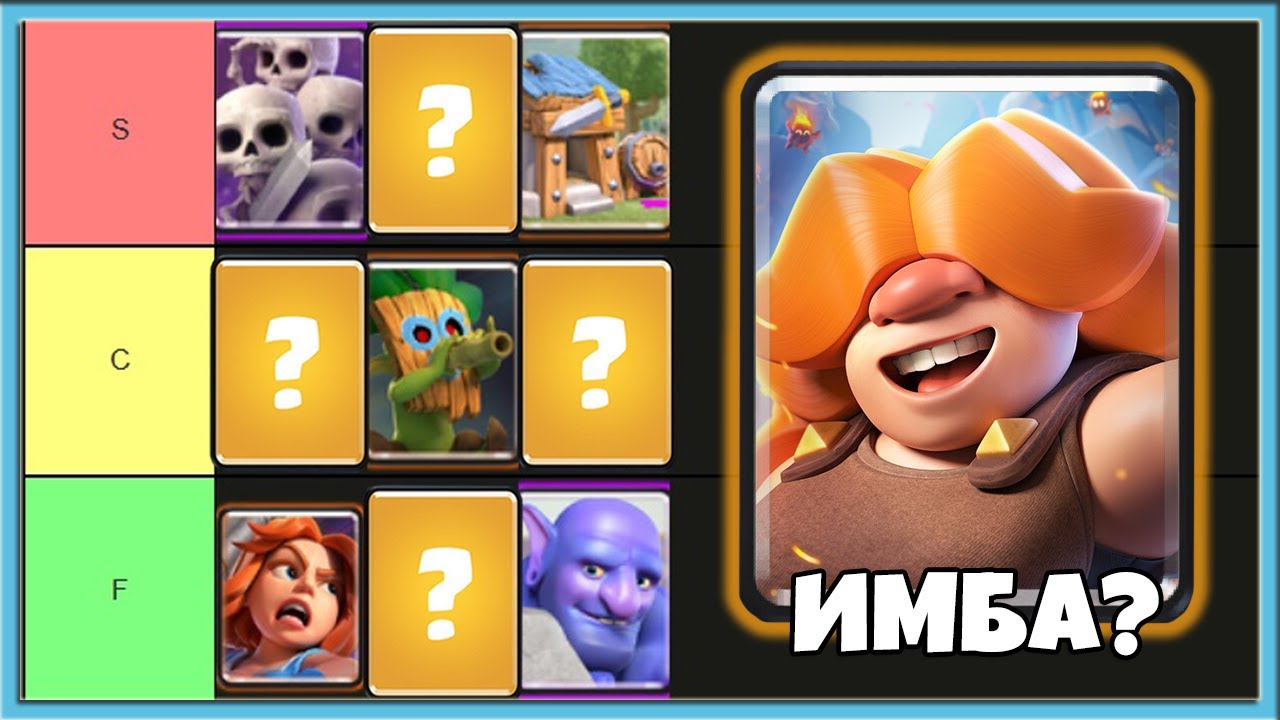 😎 ТИР ЛИСТ ВСЕХ 117 КАРТ В КЛЕШ РОЯЛЬ 2025 / Clash Royale