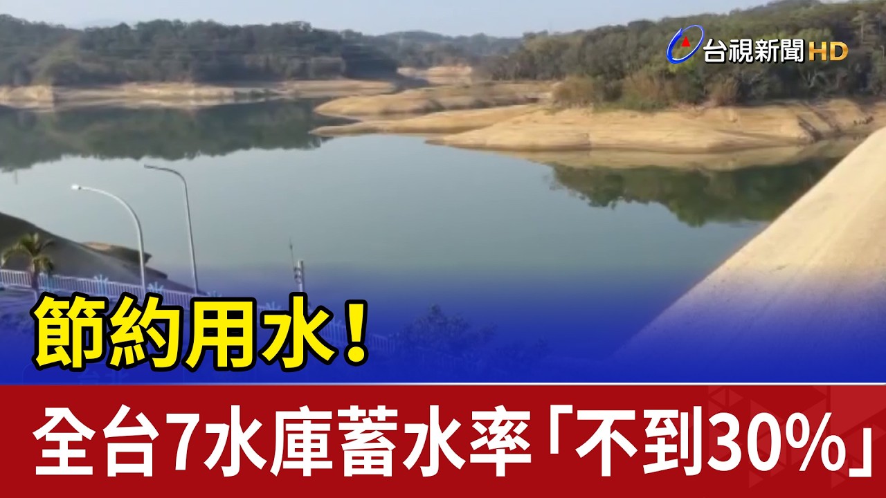 節約用水！ 全台7水庫蓄水率「不到30%」