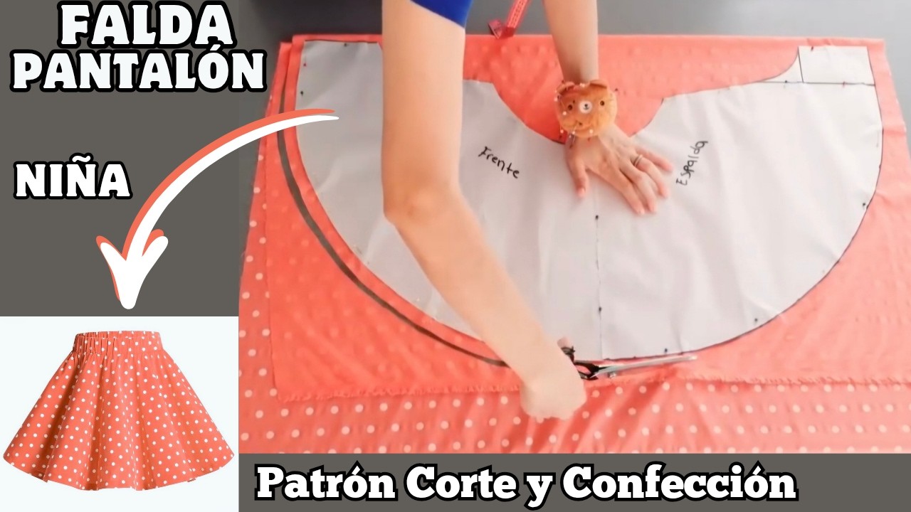 simple, sencillo, sin experiencia, sin ciencia, para principiantes falda pantalón niña