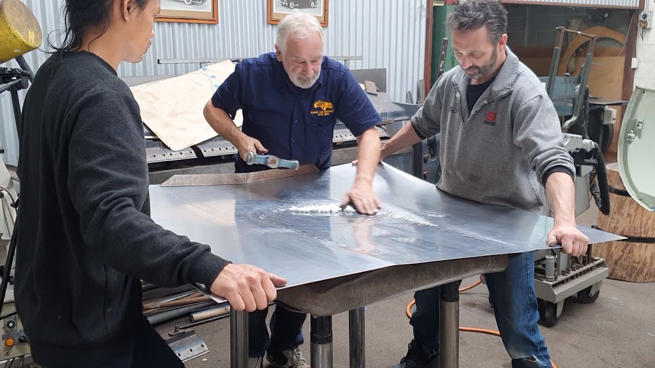 Part 1 of making an aluminium bonnet / hood for a Mk3 Ford Capri