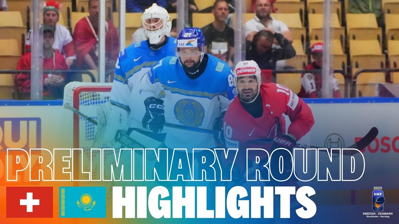 Highlights: SWITZERLAND vs KAZAKHSTAN | 2025 #MensWorlds #IIHF