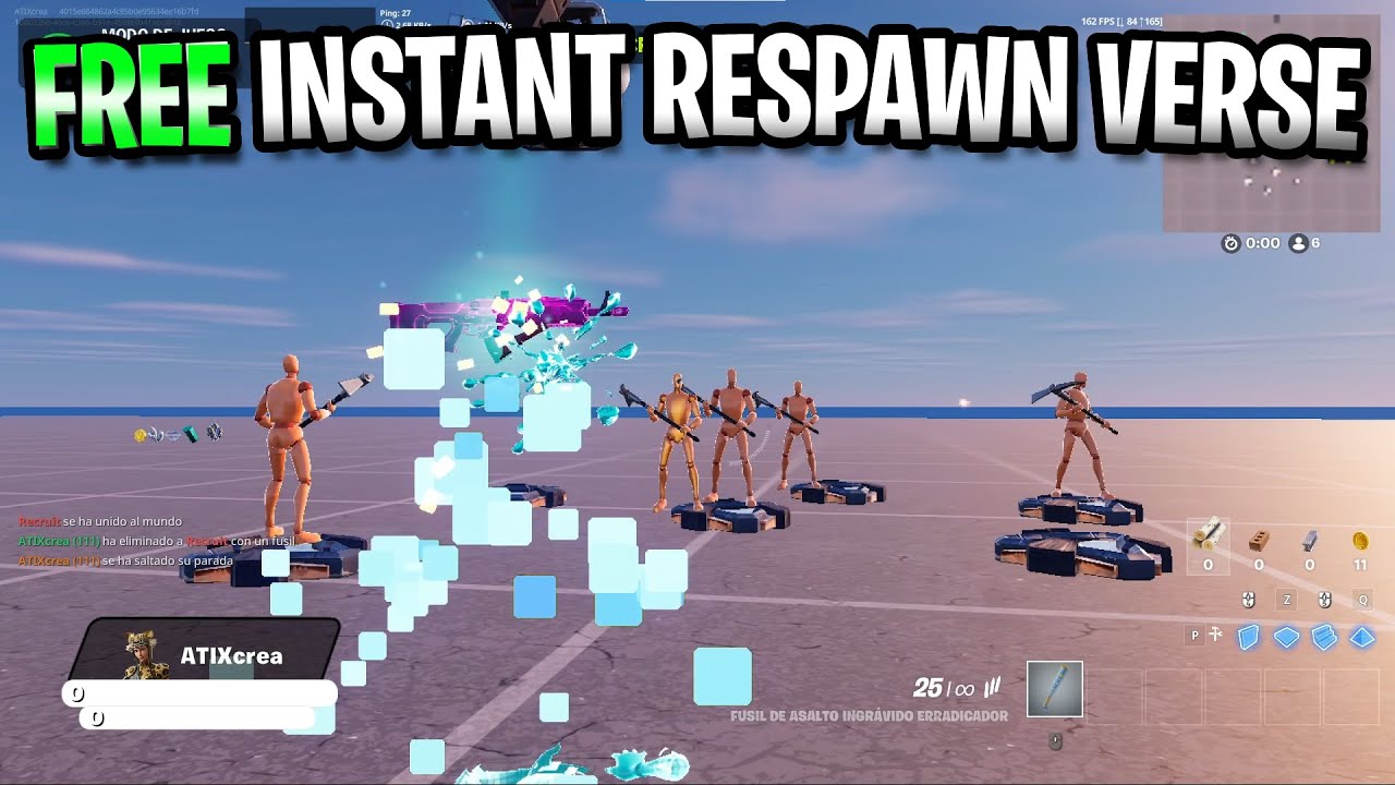Custom Instant Respawn With Verse in UEFN