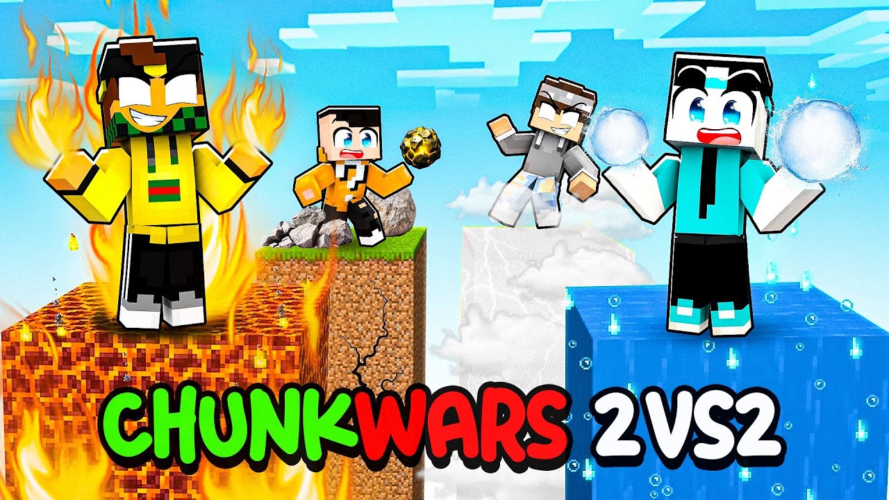 CHUNKWARS 2vs2 ELEMENTALI - MARCY vs NICO vs BADDI vs LOCO - MINECRAFT&nbsp;ITA