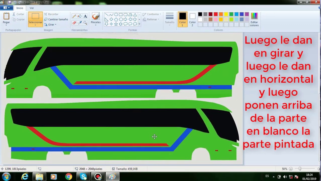 Cómo Hacer skins Para Buses para Ats Y Ets Todas Las Versiones +Solucion De Los Vidrios Negros 2019