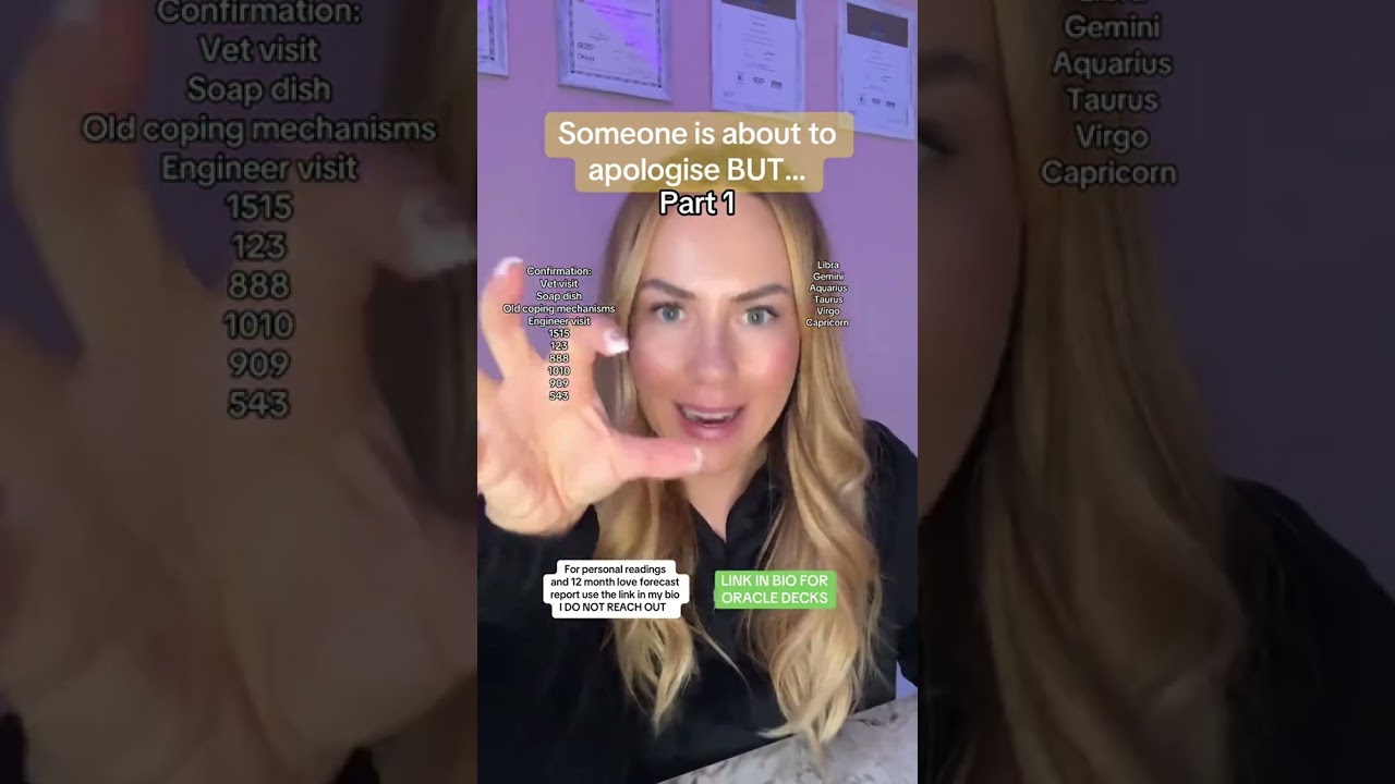 Someone is about to apologise BUT… part 1
