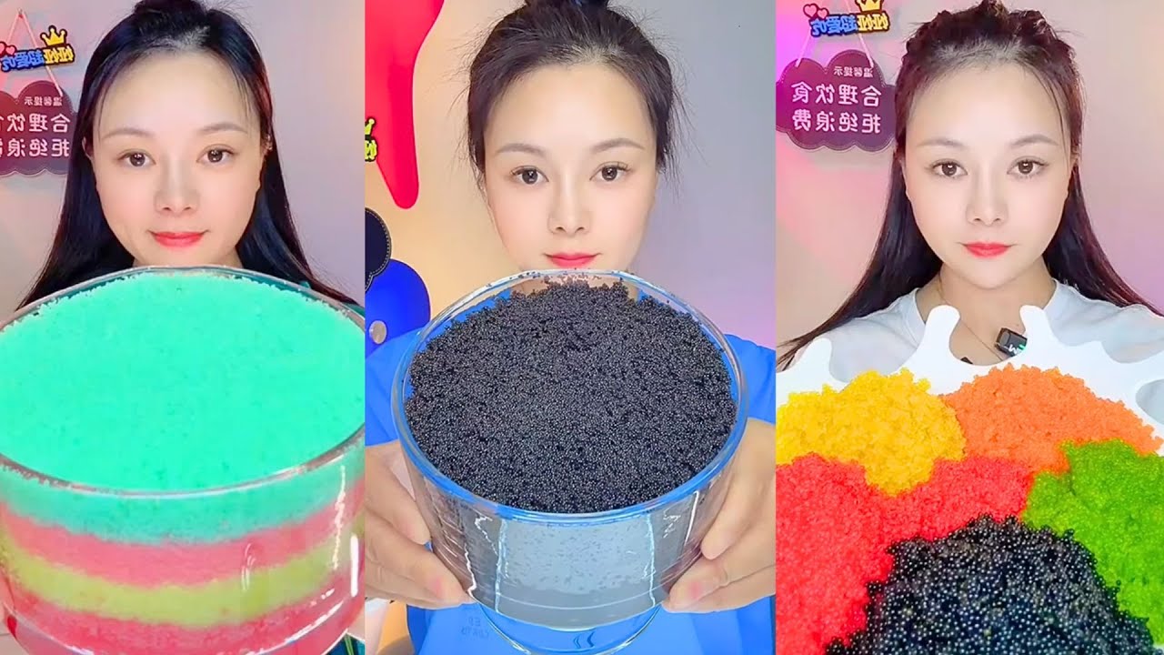 Colorful Fish Roe Eating ASMR | Soft Crunch Seafood Mukbang Colorful #69