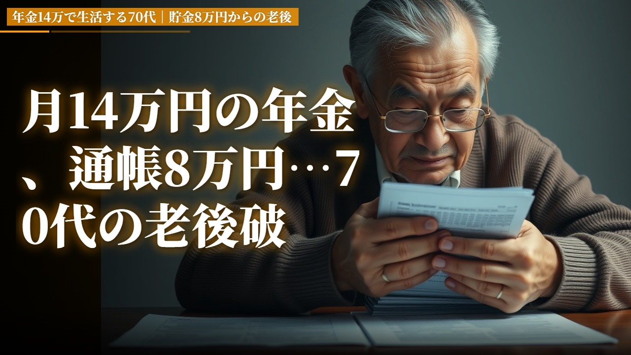 月14万円の年金、通帳8万円…70代の老後破綻リアル記録