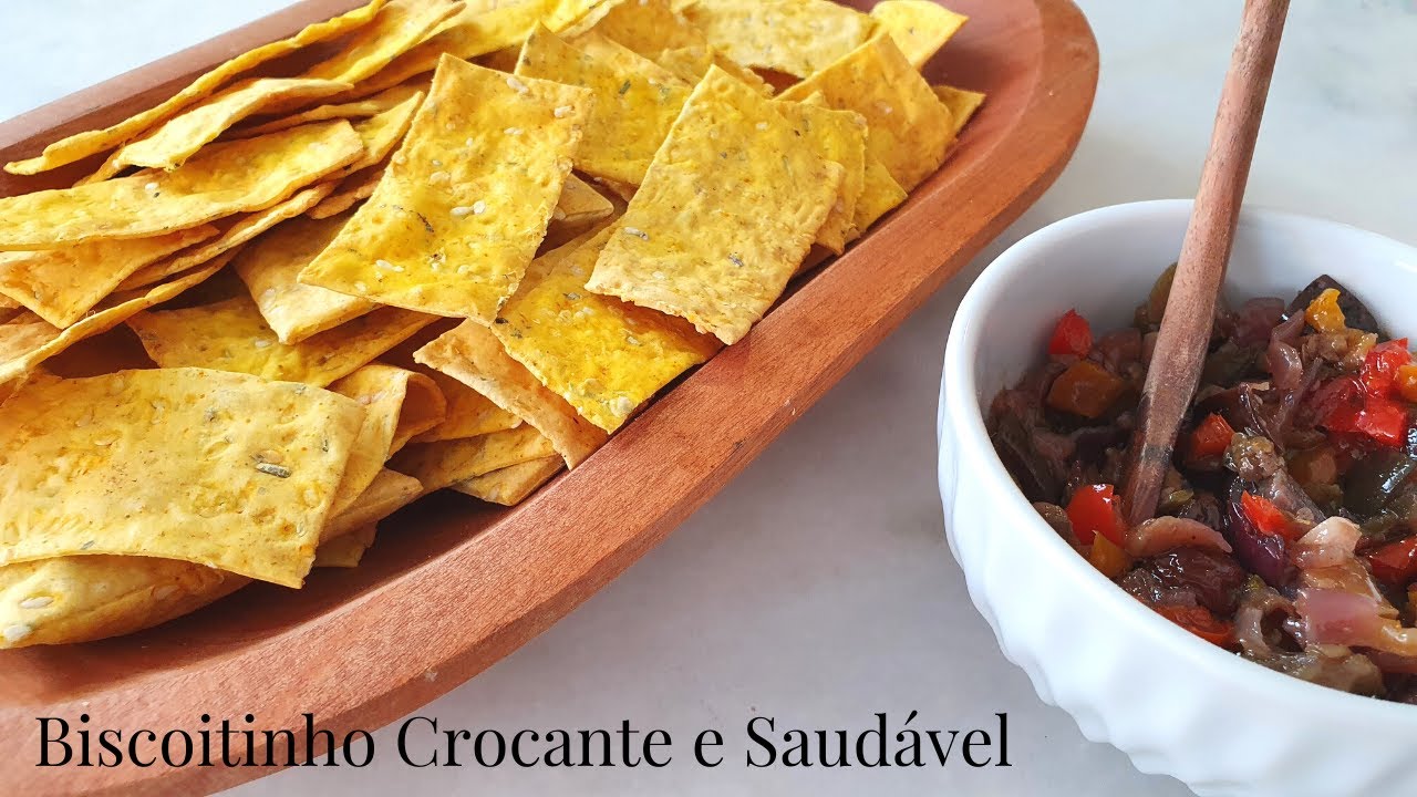 Biscoitinho Saudável Assado na Airfryer - Cream Cracker Caseiro - Água e Sal - Minha Cozinha Amarela