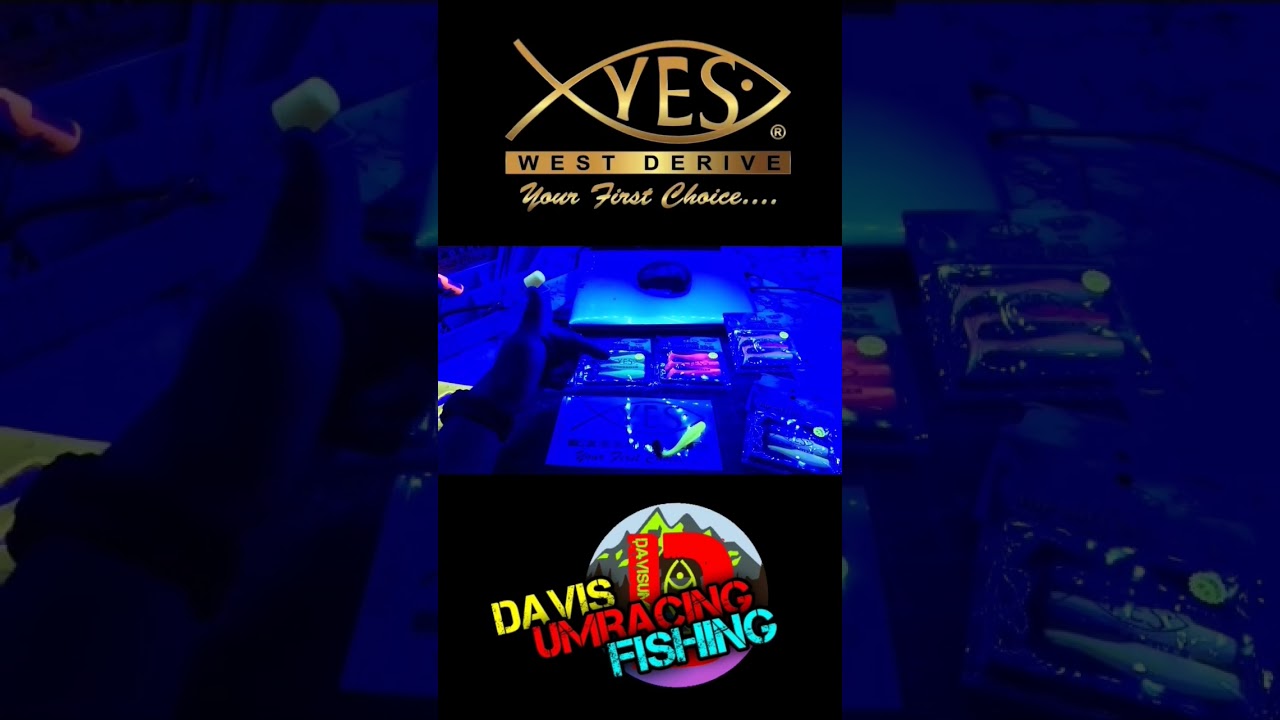 REVIEW SOFT PLASTIC UNDER FULL UV LIGHT GLOW IN THE DARK | YES SOFT BAIT 10 X  by Yes Fishing pt.6