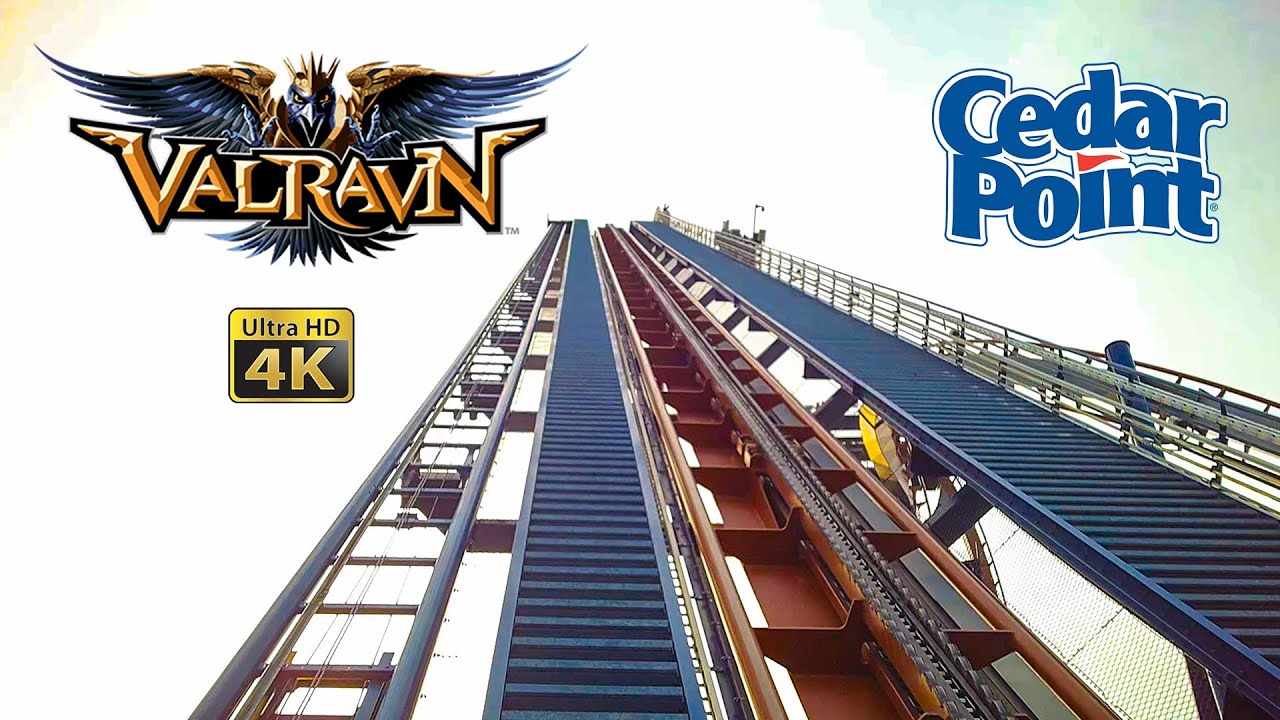 2022 Valravn Dive Roller Coaster On Ride Front Row 4k POV Cedar Point