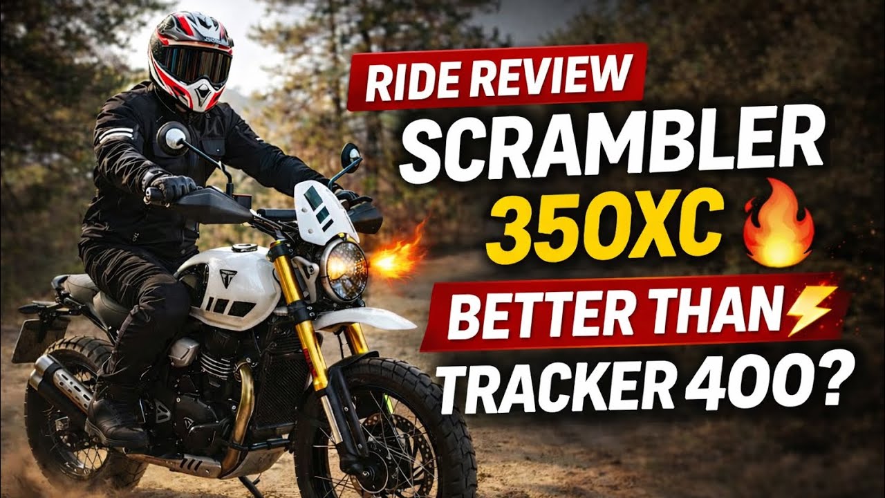 Triumph Scrambler 350XC Ride Review🔥Better than Himalayan 450 & Tracker 400?