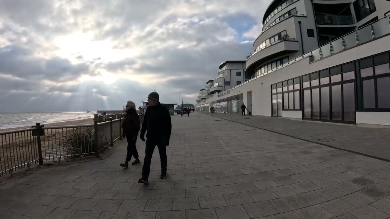 Ramsgate Kent Boxing Day Promenade Beachfront 5.3k 4k Walking Tour December 2025 Ultra HD With GoPro