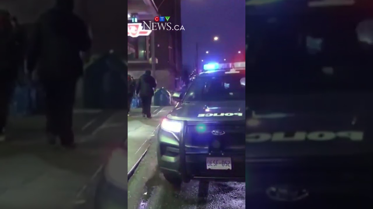 Surveillance video shows random stabbing attack in Toronto