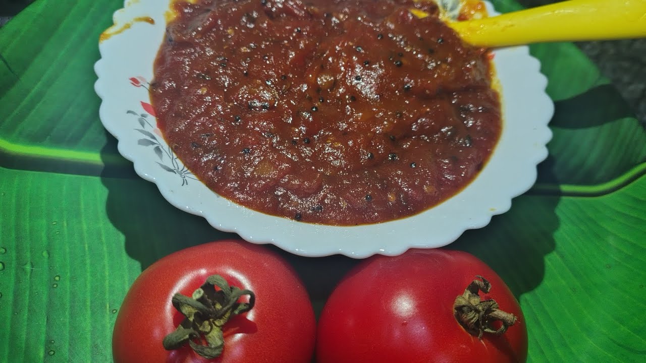 সুস্বাদু টমেটোর আচার এভাবে বানিয়ে অনেকদিন সংরক্ষন করতে পারবে। Tometo achar 