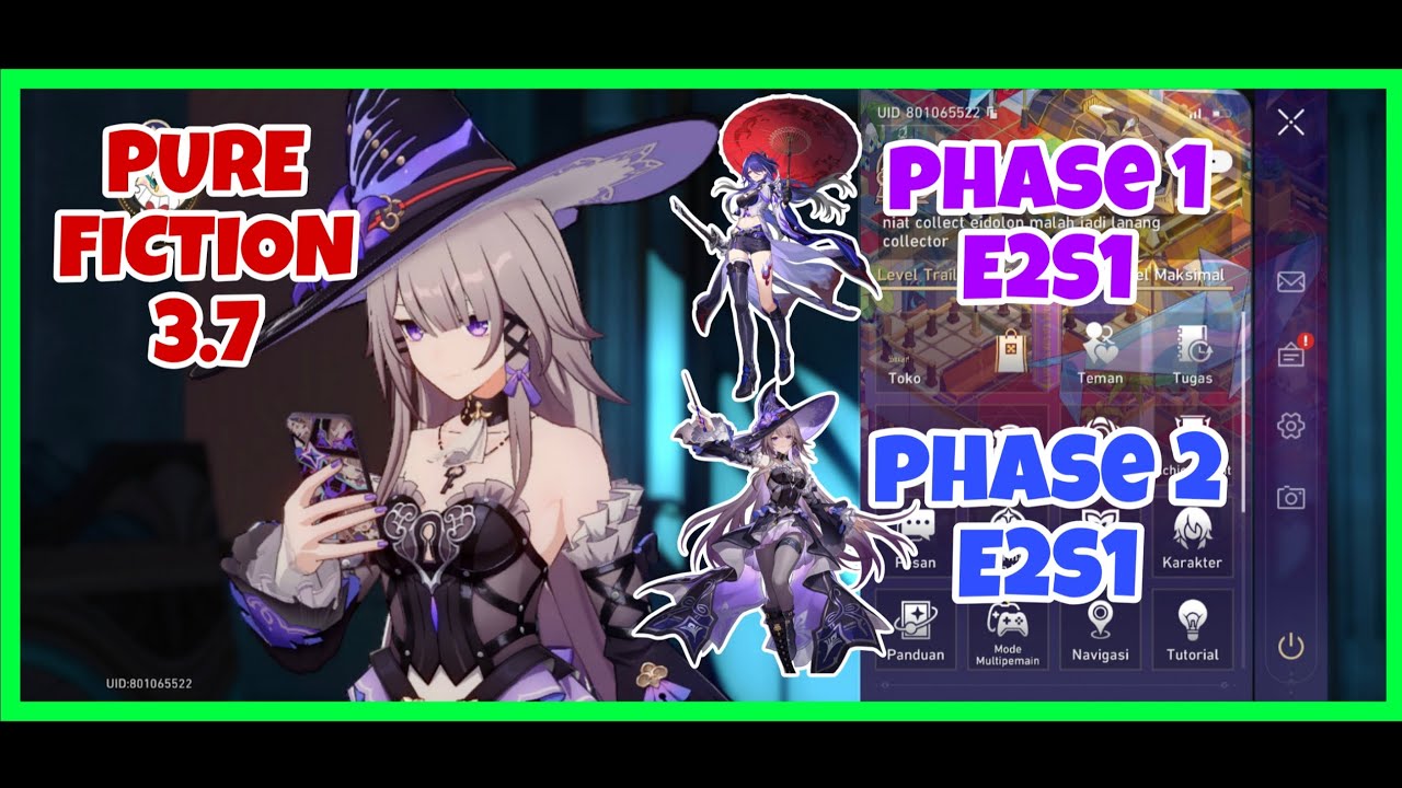 Pure Fiction 3.7 with The Herta E2S1 and Acheron E2S1 || 76.4 Scores || HONKAI : STAR RAIL