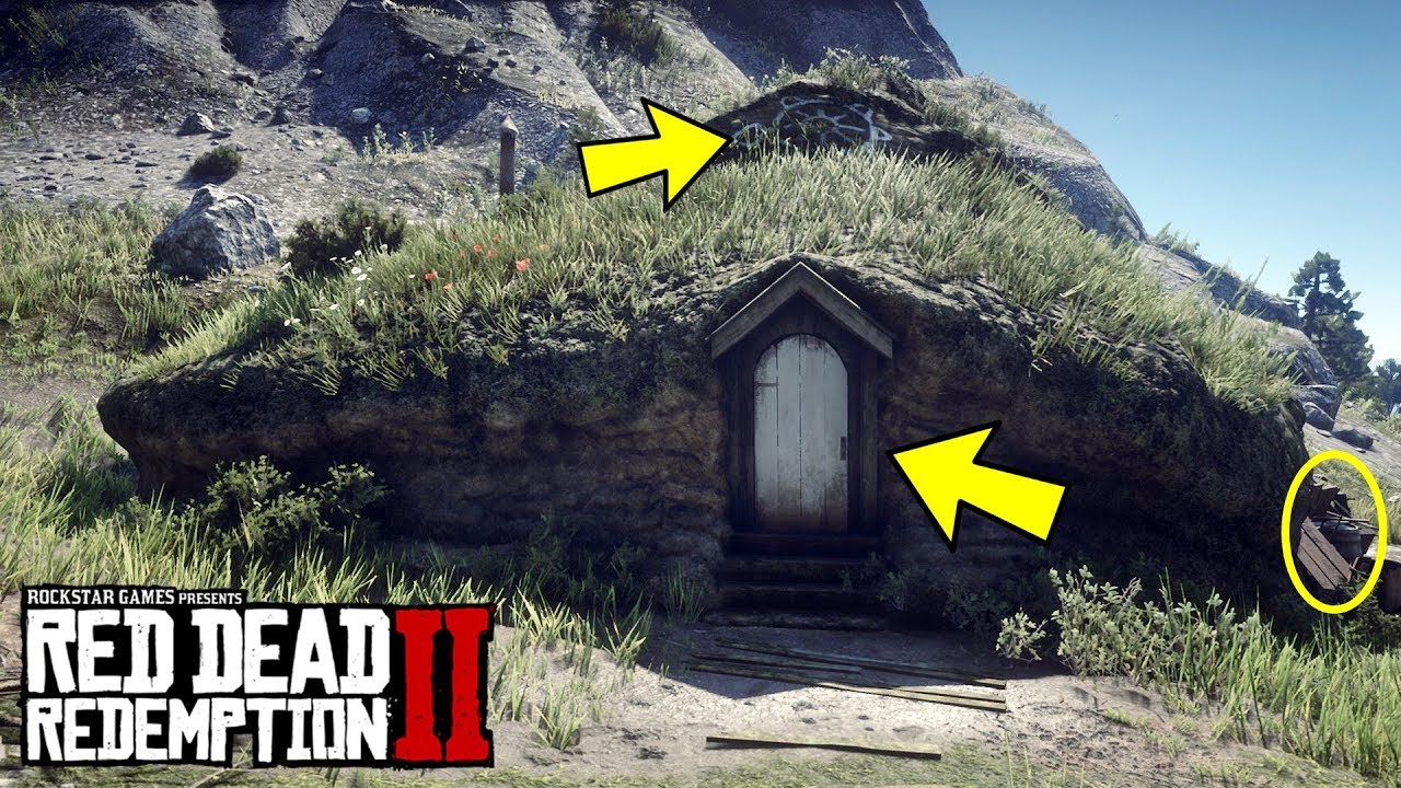 RED DEAD REDEMPTION 2 - MYSTERIOUS HILL HOME/HOBBIT HOUSE (THE BEST SECRETS & EASTER EGGS)