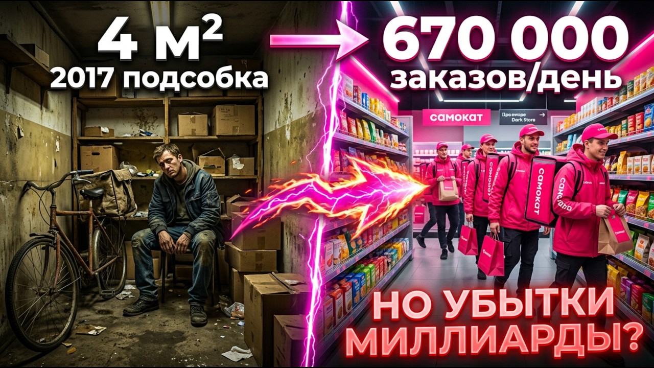 Самокат доставка  миллиарды, убытки и будущее. Как они обогнали Яндекс