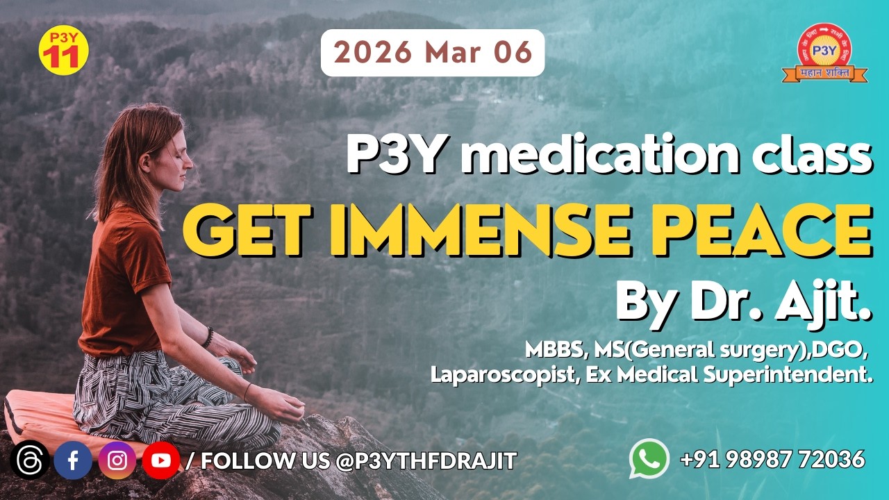P3Y Online International Club Meeting, Paramji Vachan Vanchan & Dhyan Class | 7 PM | 2026/03/06