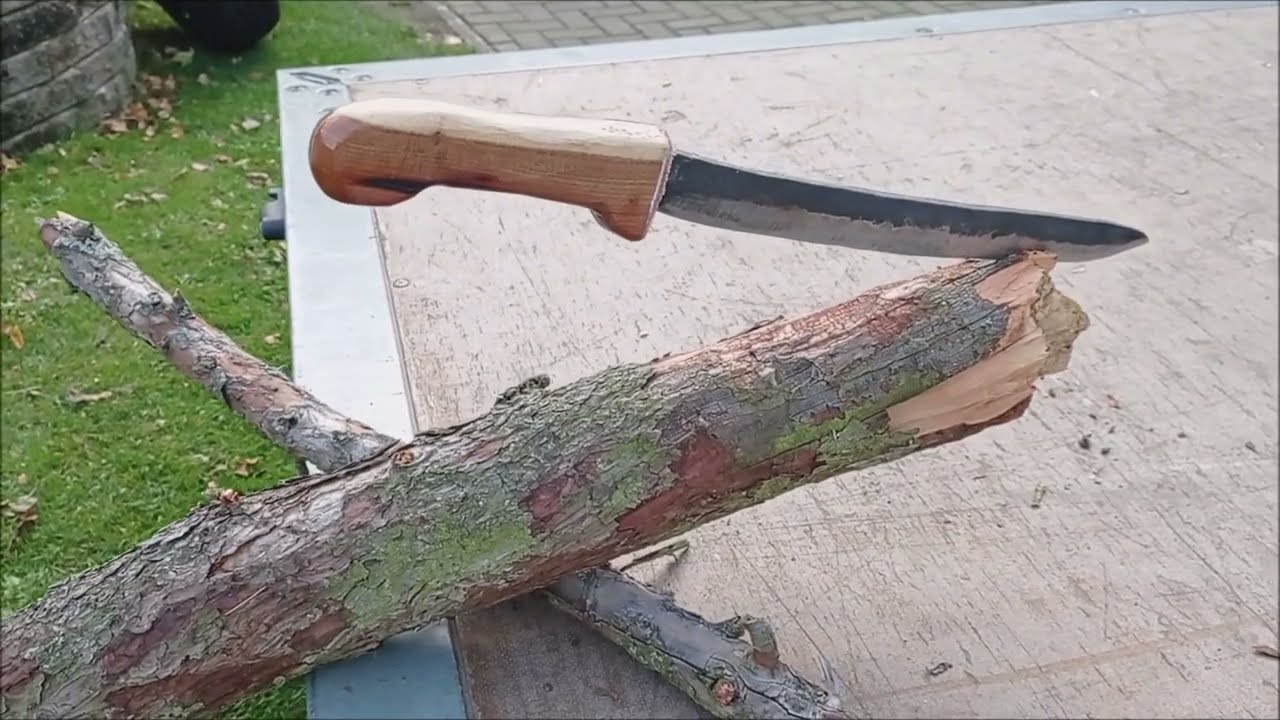 Seax knife forging out of old file
