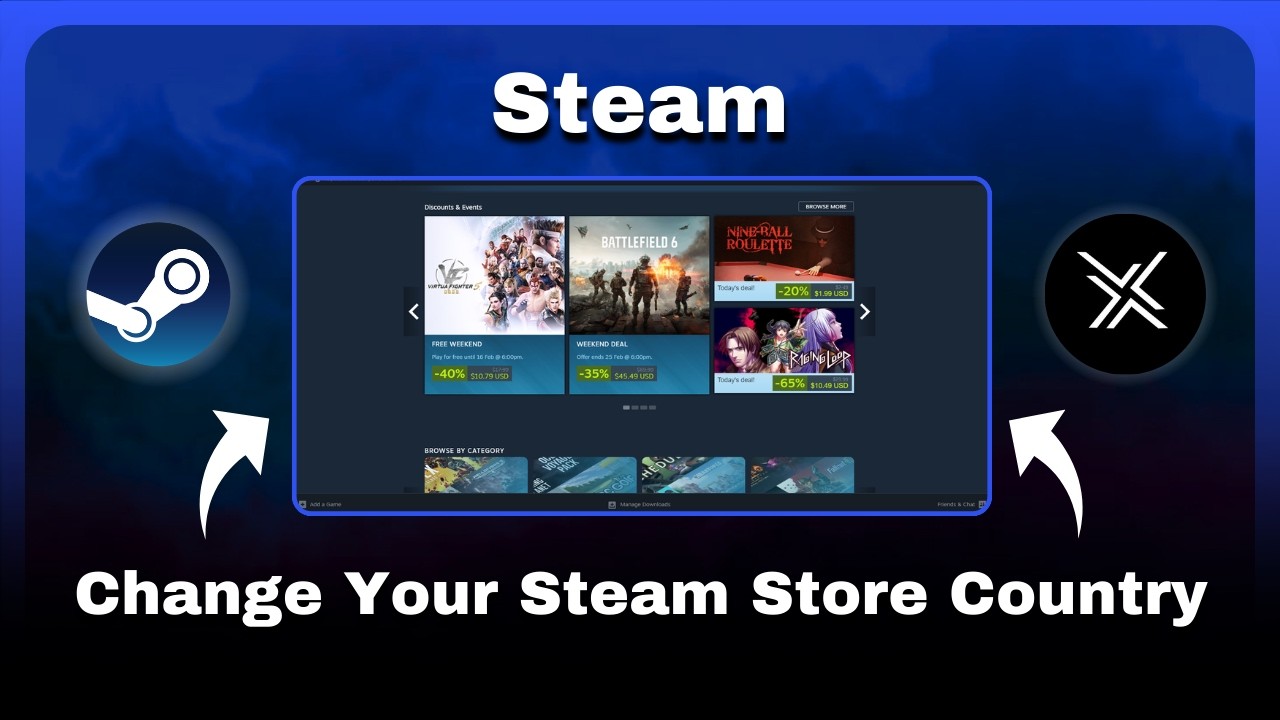 Как изменить страну в магазине Steam &mdash; Обновить регион (Сменить страну)