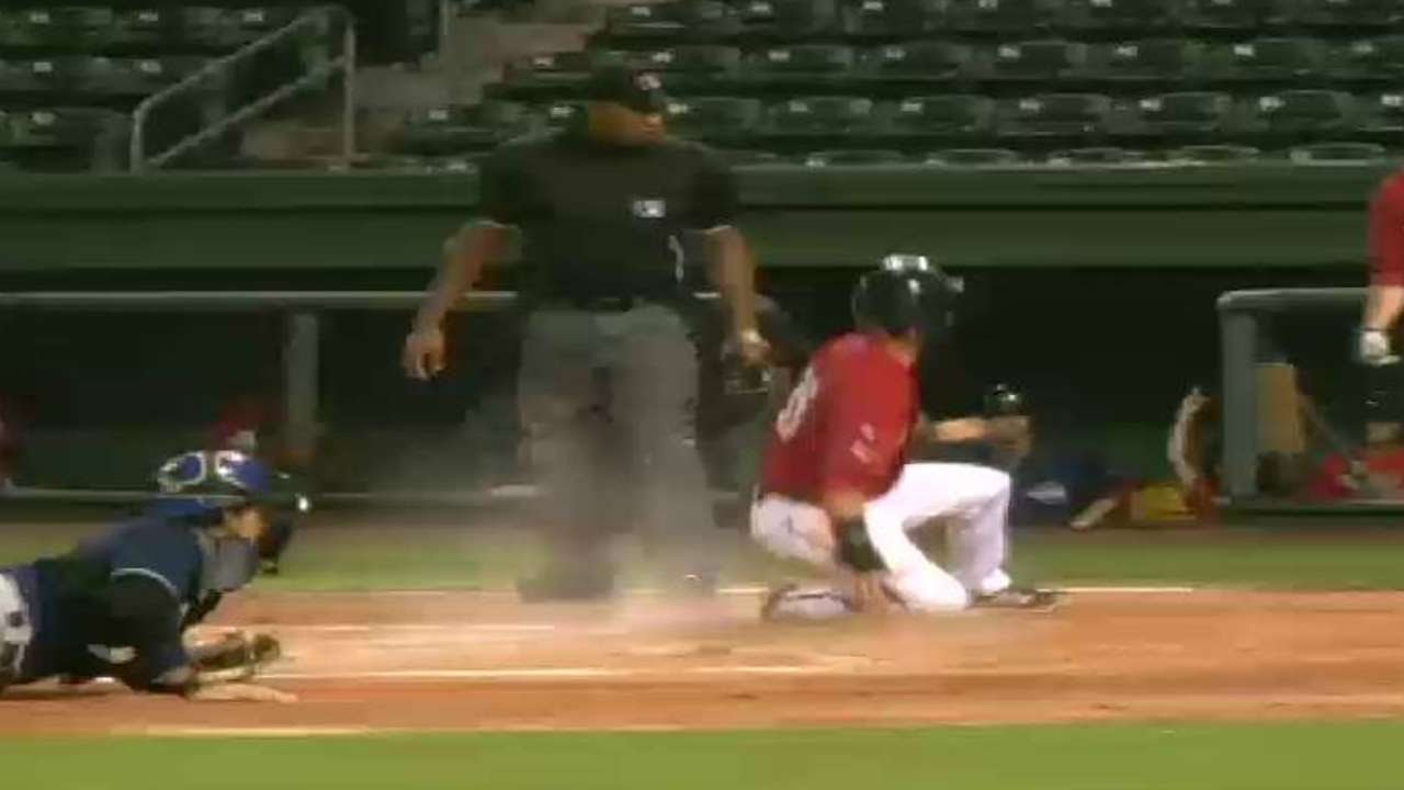 Greenville's Guzman drives in run