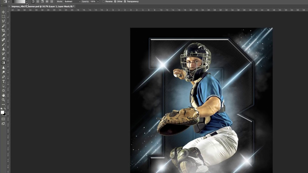 Photoshop Sports Template Tutorial - 