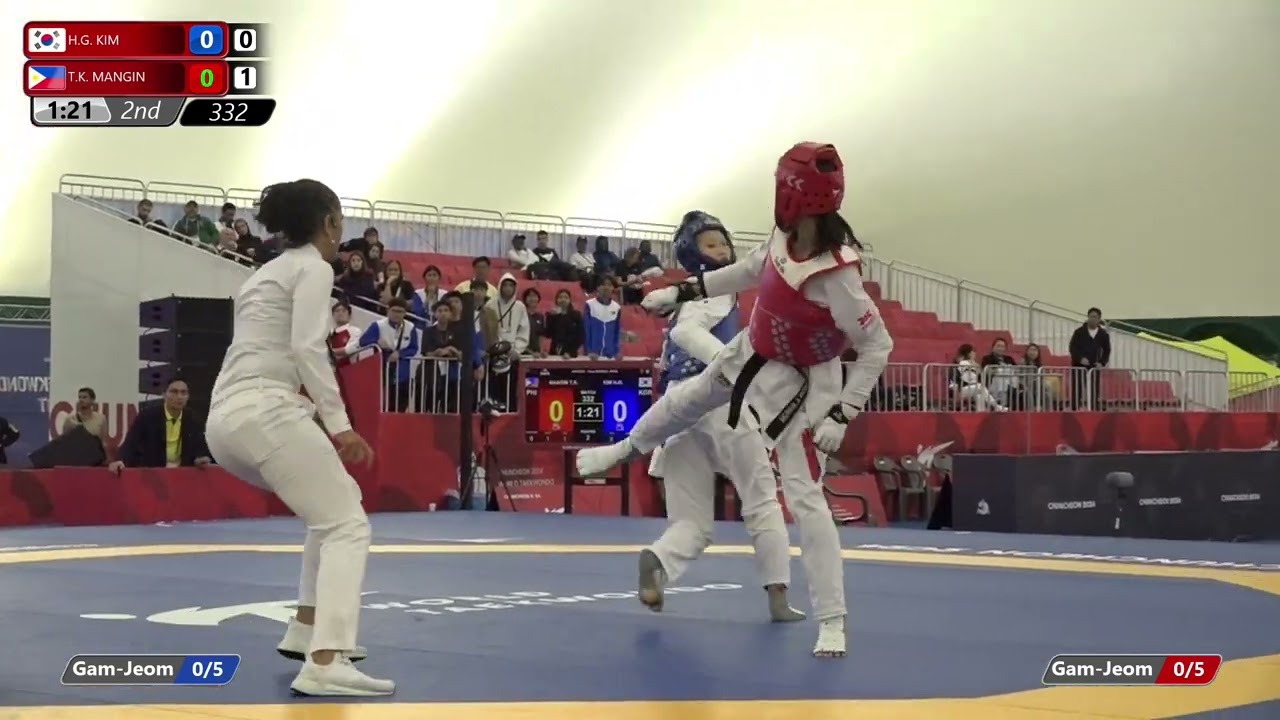 332 Final Women  49kg KOR H G  KIM PHI T K  MANGIN