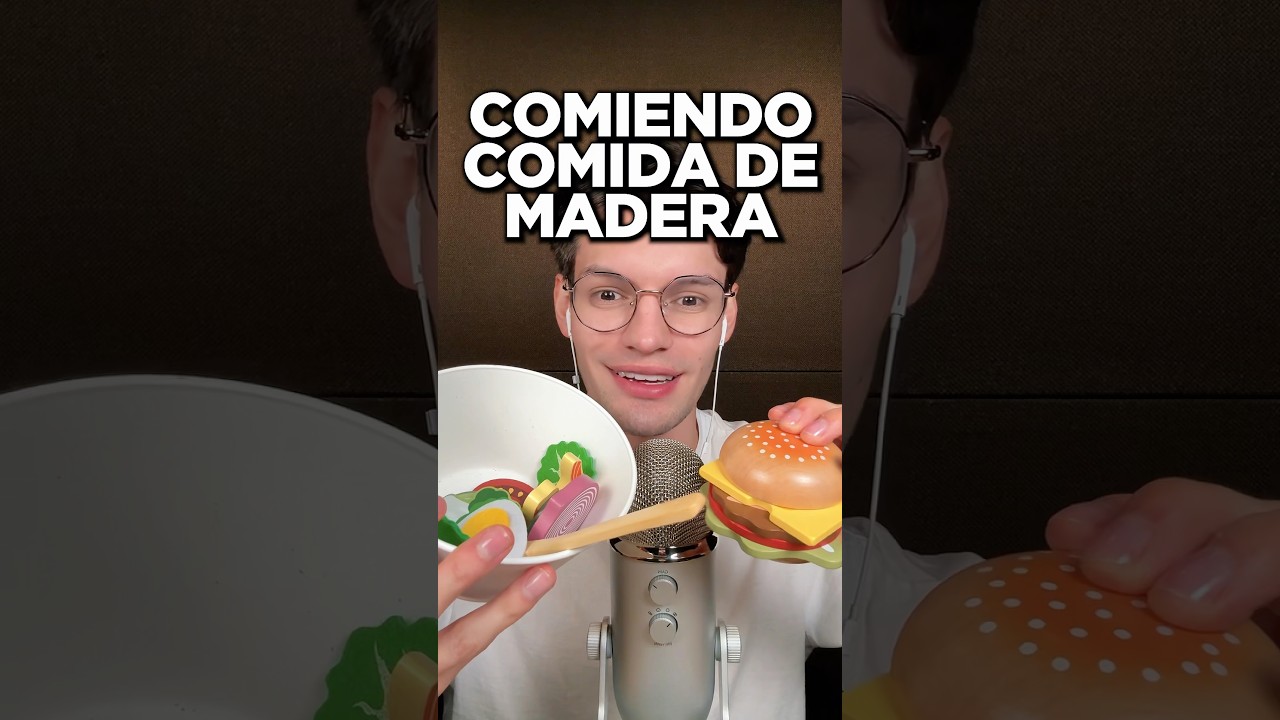 AS&Iacute; ES LA ENSALADA DE MADERA #asmr #shorts #asmrsounds #comedia