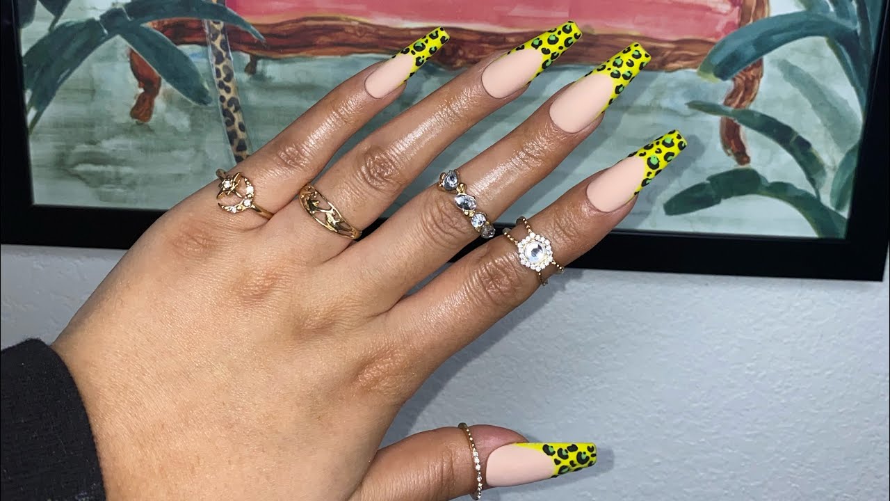 Press On Nails Tutorial | How To Make Press On Nails | Leopard Print Nails