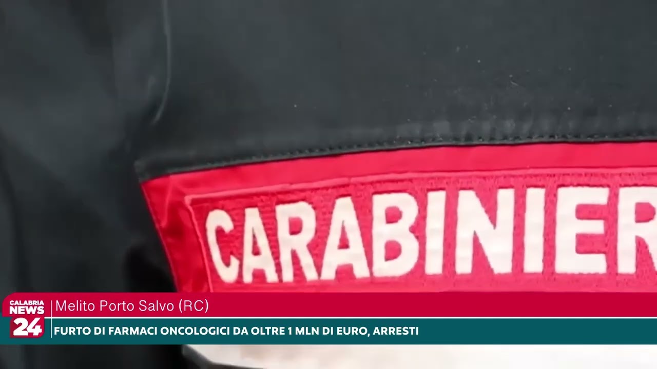 Maxi furto di farmaci oncologici all’ospedale di Melito Porto Salvo: arresti dei Carabinieri