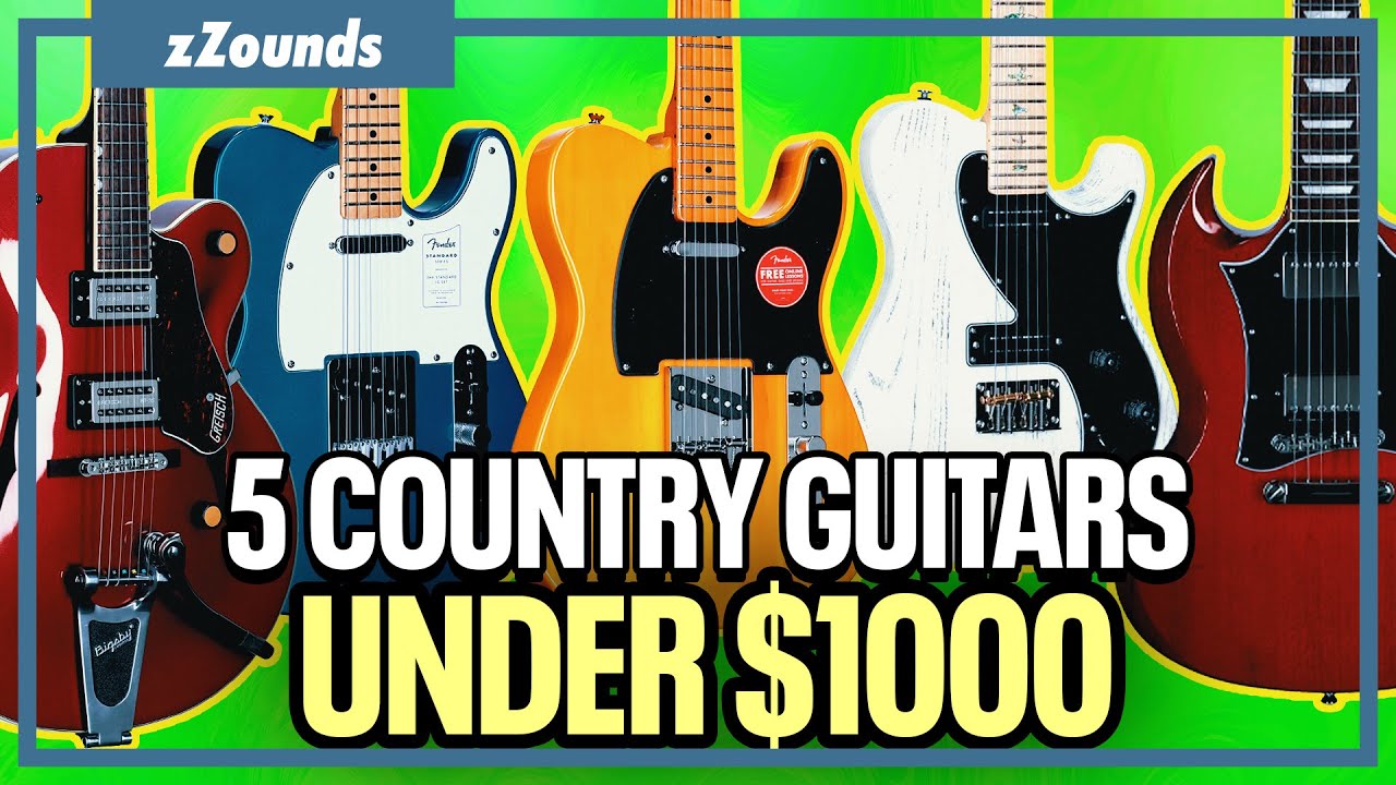 5 Country Music Guitars Under $1000