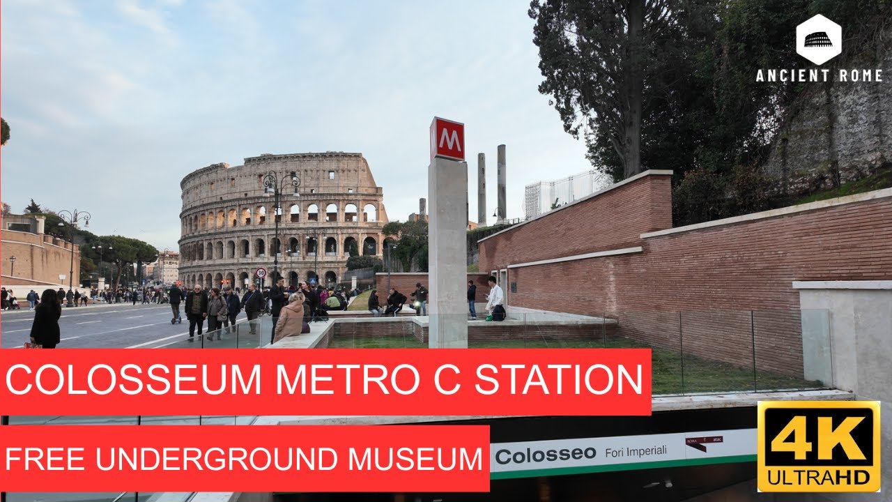Colosseo Metro C Station 🚇🏛️ | FREE Underground Museum in the World’s Most Beautiful Metro Station