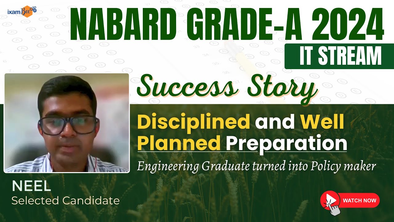 NABARD Gr-A IT Success Story | Disciplined and Well Planned Preparation | Neel (Selected Candidate)