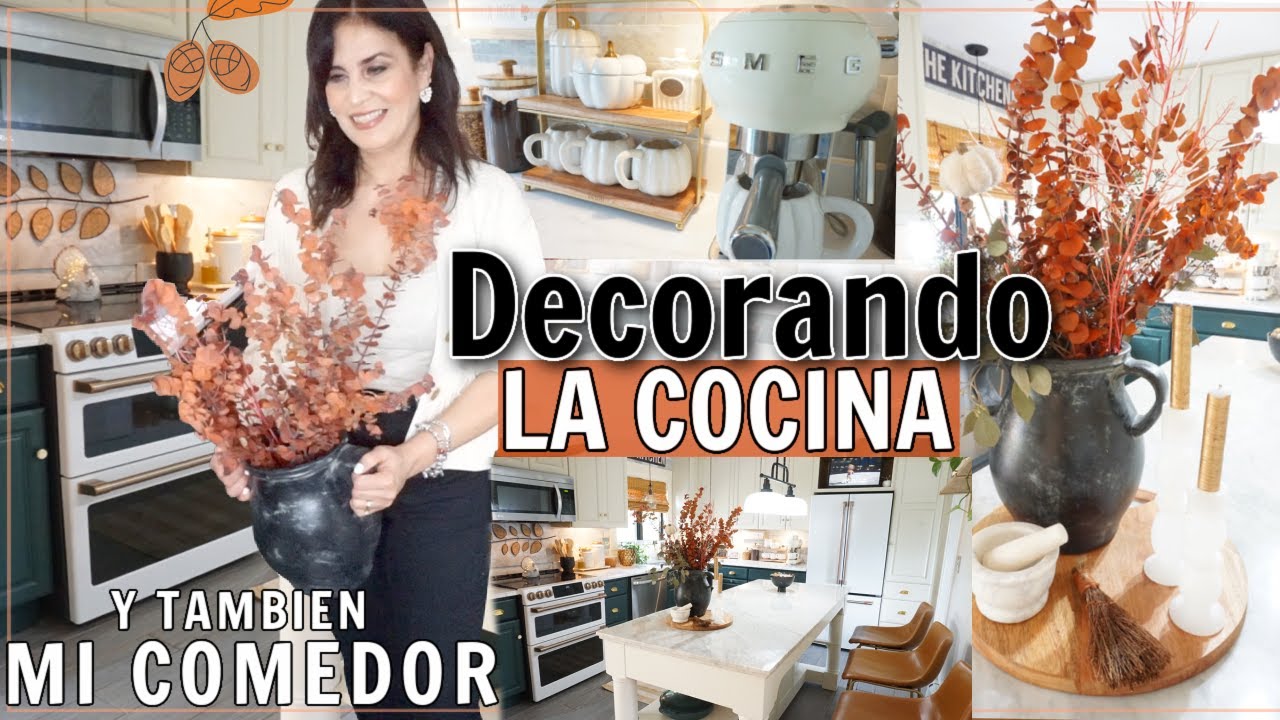 FINALMENTE DECORANDO MI COCINA en Otoño! ( y el Comedor) con NUEVAS IDEAS  🌾 FALL KITCHEN DECOR 2021