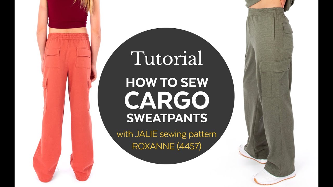 How to sew Cargo Sweatpants (Jalie Patterns Roxanne 4457)